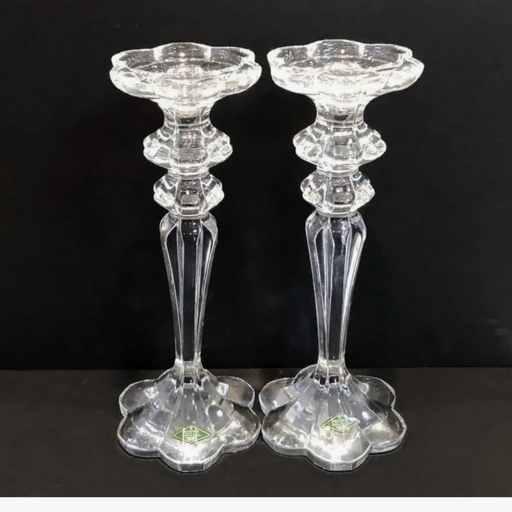 Shannon crystal Candle Holders